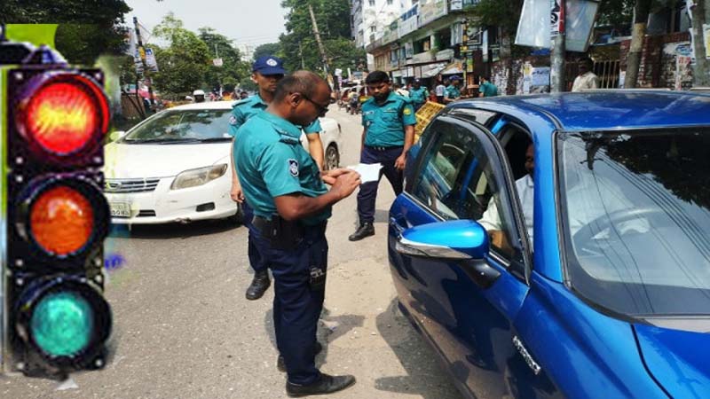 ট্রাফিক আইন লঙ্ঘনে ডিএমপির ১৩৫০ মামলা